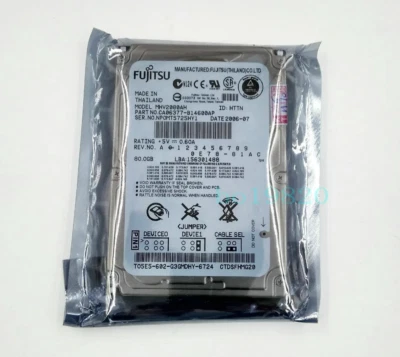 Fujitsu 80 GB 5400 RPM,2.5" IDE/ PATA 8MB (MHV2080AH) Hard Drive For Laptop HDD - Image 1 of 2
