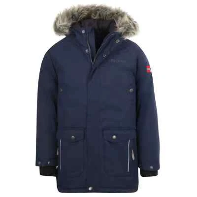 Trollkids Nordkapp Kinder Unisex Winterjacke Kapuze Snow Freizei Reise (605-100)