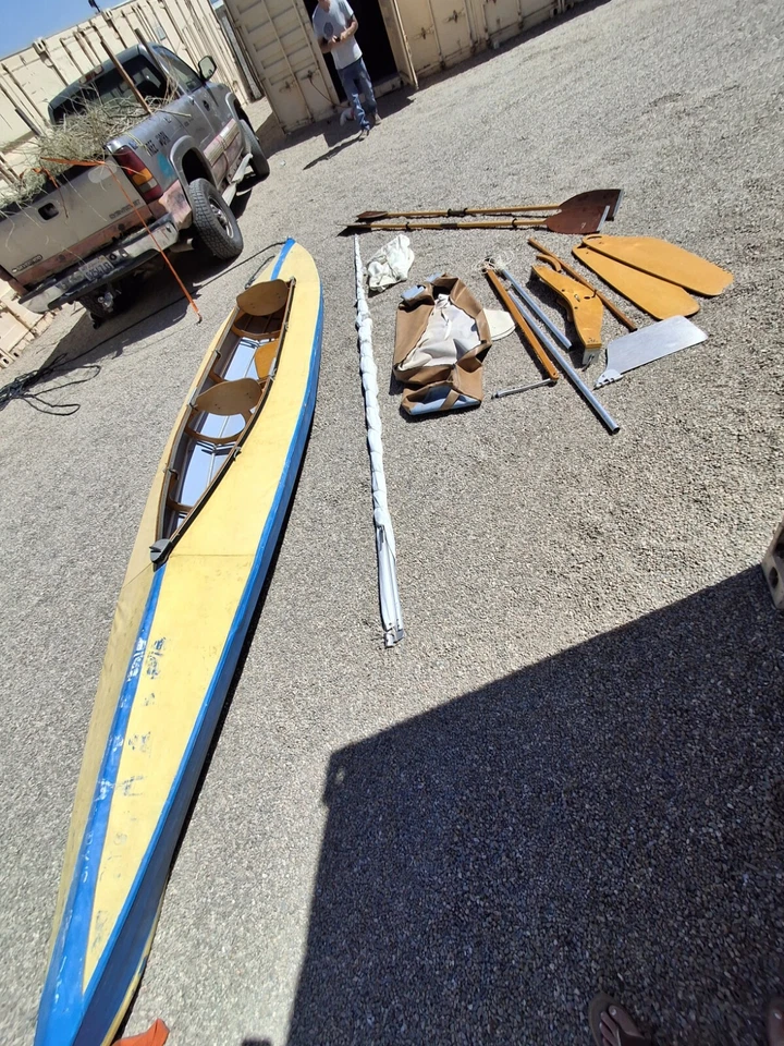 Kayak Folbot 17 pies 2 personas con velas Foto 1 de 4