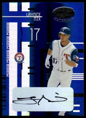 2005 Leaf Certified Materials #95 Laynce Nix Mirror Autograph White #/50 - Image 1 of 2