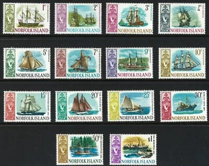 1967 Norfolk Island SG# 77-90 Ships set of 14 Mint MUH MNH - Picture 1 of 1