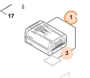 IA01 400 6500 Batteria di ricambio Originale Robot Rasaerba STIHL iMOW 7.0 - Imagen 1 de 1