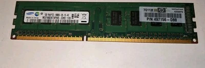 Samsung 1GB RAM 1Rx8 PC3-10600U M378B2873FHO-CH9   - Image 1 of 2