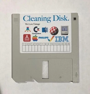 Head Cleaning, Pulisci Testine Disk Drive 3,5" Pulitore Floppy, Floppy Clean - Photo 1/5