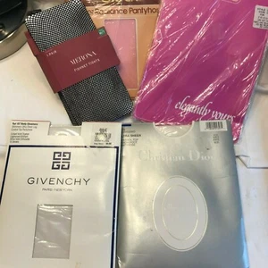4 pairs vintage women's nylon pantyhose  Givenchy Christian Dior + two others - Picture 1 of 6