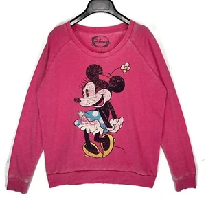 Disney Damen L Minnie Mouse Grafik Pullover Sweatshirt Langarm Neu ohne Etikett - Bild 1 von 8