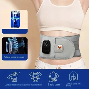 Heating Pad Lower Back Brace Massager w/ Heat Rechargeable Heating Belt Cordless - Picture 1 of 20