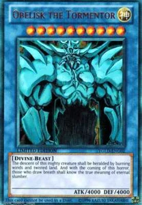 Yugioh YGLD-ENG02 Obelisk the Tormentor Ultra Rare VERY HARD TO FIND + BONUS! - Picture 1 of 1