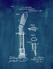 Skinning Knife Patent Print Midnight