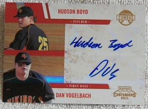 2012 Playoff Contenders Hudson Boyd & Dan Vogelbach Dual Auto Card #126/149 - Picture 1 of 1
