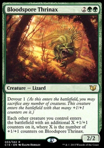 Magic the Gathering MTG Bloodspore Thrinax (33) Commander 2015 Japanese LP - Picture 1 of 1
