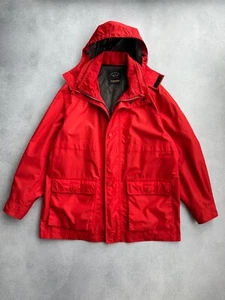 Vintage Paul & Shark Typhoon 20000 Red Mens Windbreaker Jacket Sz L - Picture 1 of 15