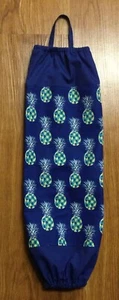 Handgefertigte/hausgemachte Einkaufstasche Halter - Ananas auf blau 20", (#102) Kostenloser Versand - Bild 1 von 3