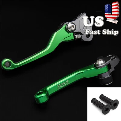 Palanca de freno de embrague de suciedad pivote CNC manual con logotipo KX para KX65 00-22 KX85 01-22 2021 Foto 1 de 4