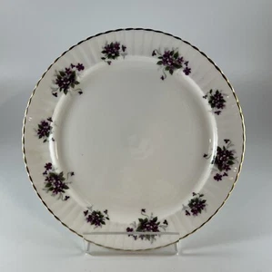 Vintage Royal Windsor 8" Dessert Plate Violets, Gold Trim - Picture 1 of 4