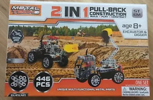 Metal Tech 2 en 1 juego de construcción retráctil 446 piezas 2 vehículos de construcción NUEVO - Imagen 1 de 4