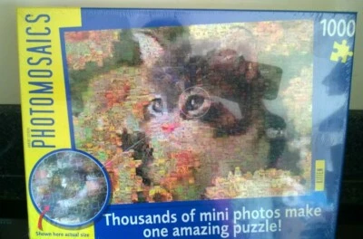Paul Lamond Games Kitten Photomosaics 1000 Piece Jigsaw Puzzle New & Sealed  - Image 1 of 2