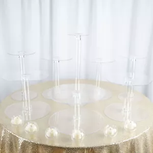 8 Tiers Clear Acrylic Wedding Acrylic Cupcake CAKE Stand Birthday Party Display - Picture 1 of 7