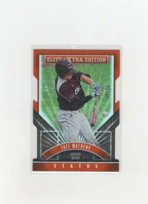 2015 Panini Elite Extra Edition TATE MATHENY Status Orange Die Cut RC 4/10  - Image 1 of 2