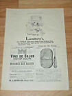 1894 Magazine Ad = Lundborg's Perfumes / Vino De Salud Wine Of Health