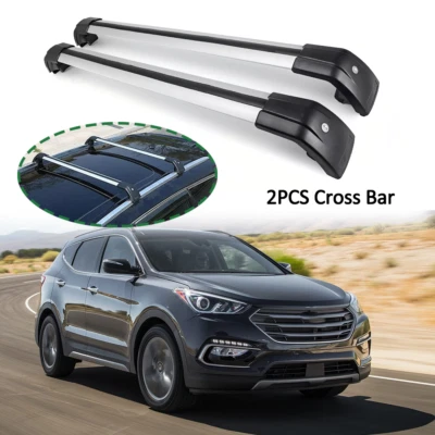 2PC Cross Bar For Hyundai Santa Fe Sport 2013-2018 Roof Rack Cargo Kayak Baggage - Image 1 of 4