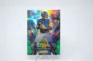 Justin Fields 2023 Panini Prizm #3 Prizmatic Prizms Green Ice - Picture 1 of 2
