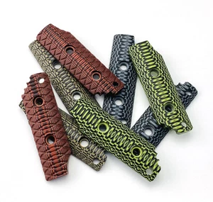 2 pz impugnature maniglia coltello G10 per lame fisse Strider - Foto 1 di 13
