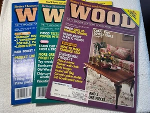 Wood Magazine Lot of 3 Issues no. 49/50+51 1992 Better Homes Gardens - Picture 1 of 7
