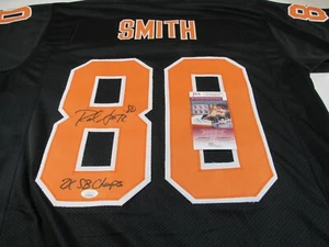 Camiseta deportiva firmada con autógrafo de los Denver Broncos de Rod Smith 2x SB Champs estilo eclipse - Imagen 1 de 3