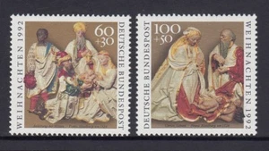 ALEMANIA - 1992 Juego de Navidad de 2 Estampillada sin montar o nunca montada - Natividad. - Imagen 1 de 1
