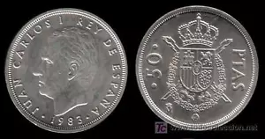 Moneda de 50 pesetas españa, año 1983 - Foto 1 di 1
