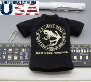 1/6 US NANY SEAL T-shirt For 12" Hot Toys PHICEN Worldbox Ganghood Male Figure - Picture 1 of 2
