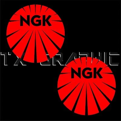 ORACAL DECALS FOR NGK SPARK PLUG VINYL STICKERS RACE CAR 1 SET OF 2
