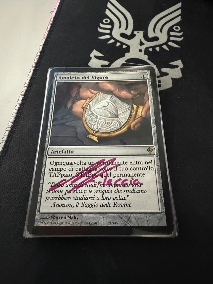 MTG Amulet of Vigor  - Worldwake Near Mint Signed - Image 1 of 1