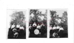 Nr 55366 3 x Foto Musikgruppe Band Altenhof am Hausruck 1946 O.Ö. - Foto 1 di 2