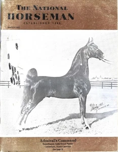 Saddlebred, Hackney "VINTAGE" National Horseman March 1982 Parade of Stallions - Bild 1 von 4