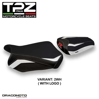 Acolchado de sillín SUZUKI GSX R 600 / 750 2011-2023 SGSXRM2-2WH-1 TPZ blanco CON... Foto 1 de 3