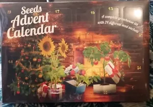 Seeds 25-Day Advent Calendar With Complete Growhouse Set Brand New - Picture 1 of 6