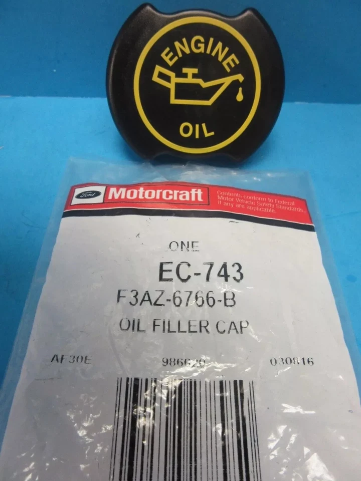 FORD Oil Filler Cap EC-743 OEM # F3AZ6766B Screw-On Ford Lincoln Mercury - Image 1 of 4