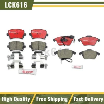 Juego de pastillas de freno Brembo cerámicas delanteras traseras 2X para Audi A3 2006-2009 Foto 1 de 3