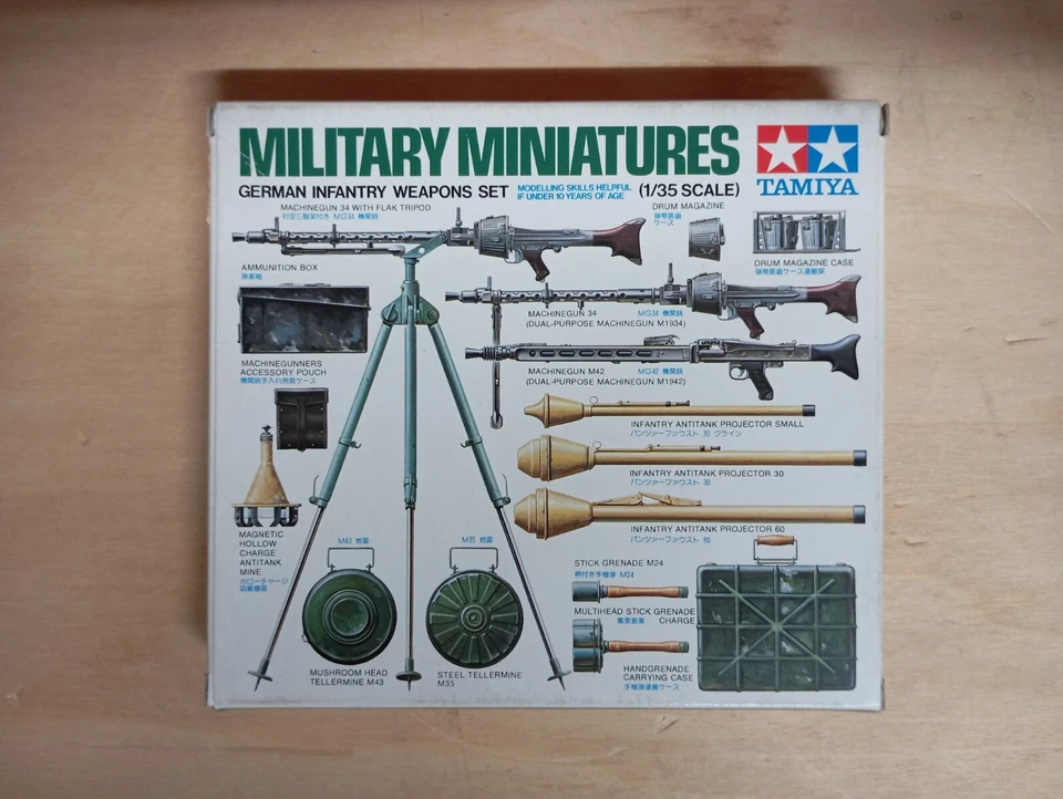 TAMIYA 1/35 German Infantry Weapons Set kit 35111 - Immagine 1 di 1