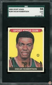 2008 SPORT KINGS OSCAR ROBERTSON #108 SGC GEM 10 POP 2 (004) - Picture 1 of 2