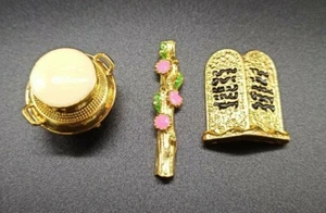 Ark Of Jewish Covenant Contents Bowl Manna Aaron's Rod Ten Commandments  - Picture 1 of 7