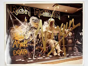 Iron Maiden Photo Bruce Dickinson Virgin Shop Display Live After Death 1985 - Picture 1 of 16