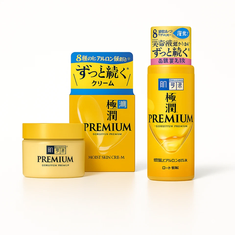Bundle Offer - ROHTO MENTHOLATUM HADA LABO Koi-Gokujyun Premium Toner & Cream - Imagem 1 de 1