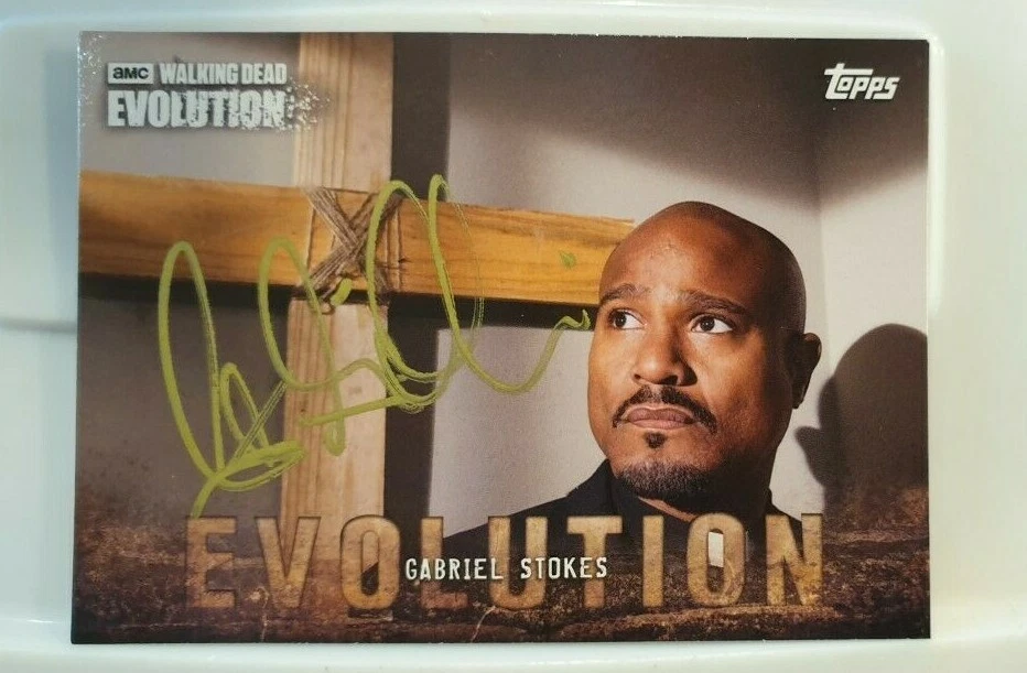 The Walking Dead SETH GILLIAM Signed Topps Evolution Trading Card (Gabriel) - Image 1 of 1