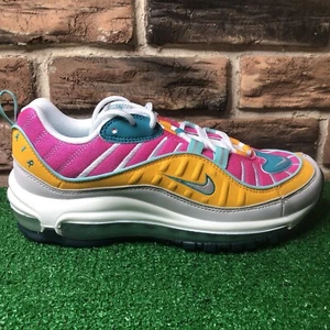 2019 WMNS Nike Air Max 98 Easter SZ 7.5 Spirit Teal Laser Fuchsia CI9897-301 - Picture 1 of 10