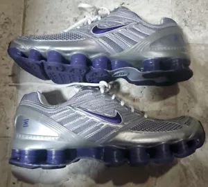 ULTRA RARO 2006 NIKE SHOX TL4 MUJER PLATA/PÚRPURA TALLA US12 UK9.5 314089-051 - Imagen 1 de 11