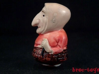 Ancien jouet culbuto penny toy poussah SNF SIC France 1920 La vieille dame  - Photo 1/4