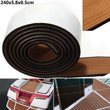 240X5.8CM EVA TEAK TAPPETO TAPPETINO AUTOADESIVO SCHIUMA PAVIEMNTO PIANO BARCA